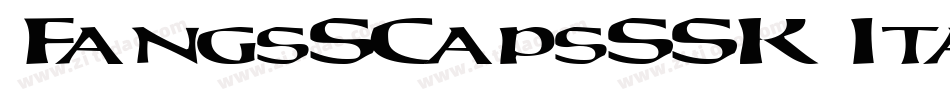 FangsSCapsSSK Italic字体转换